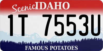 ID license plate 1T7553U