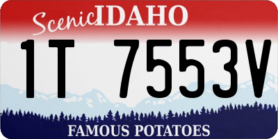 ID license plate 1T7553V