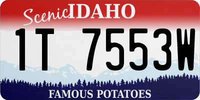 ID license plate 1T7553W