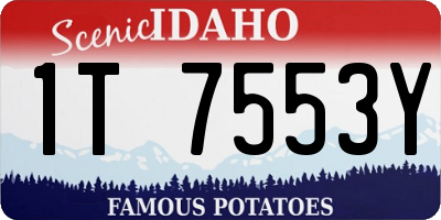 ID license plate 1T7553Y