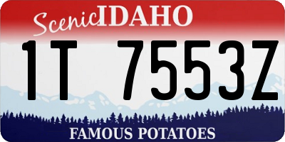 ID license plate 1T7553Z