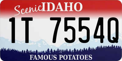 ID license plate 1T7554Q
