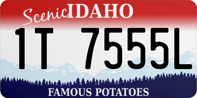 ID license plate 1T7555L