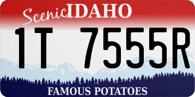 ID license plate 1T7555R