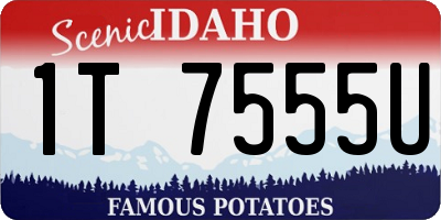 ID license plate 1T7555U
