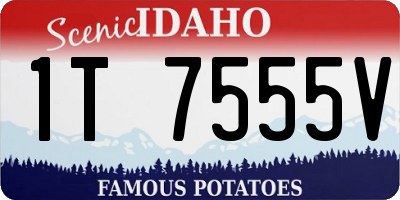 ID license plate 1T7555V