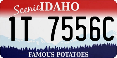 ID license plate 1T7556C