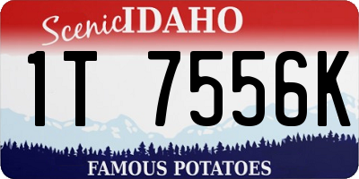 ID license plate 1T7556K