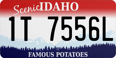 ID license plate 1T7556L