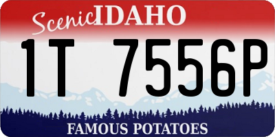 ID license plate 1T7556P