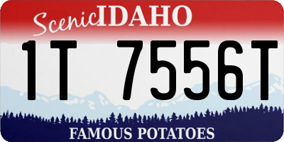 ID license plate 1T7556T