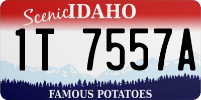 ID license plate 1T7557A