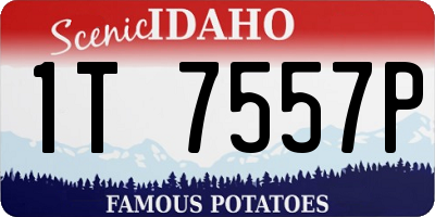 ID license plate 1T7557P
