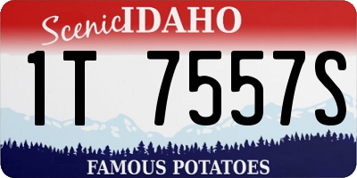 ID license plate 1T7557S