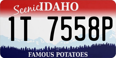 ID license plate 1T7558P