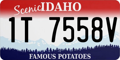 ID license plate 1T7558V