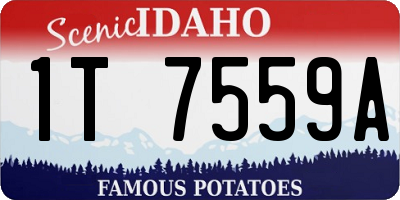 ID license plate 1T7559A