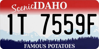 ID license plate 1T7559F