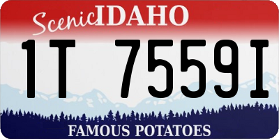 ID license plate 1T7559I