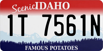 ID license plate 1T7561N