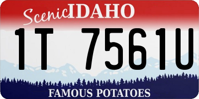 ID license plate 1T7561U