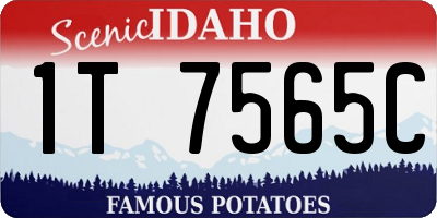 ID license plate 1T7565C