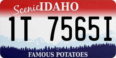 ID license plate 1T7565I