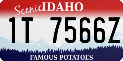 ID license plate 1T7566Z