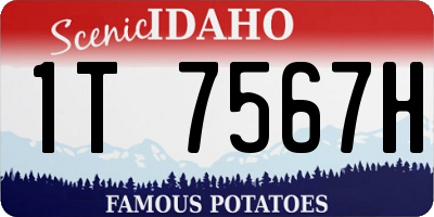 ID license plate 1T7567H