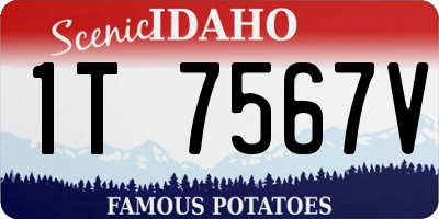 ID license plate 1T7567V