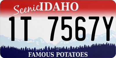 ID license plate 1T7567Y