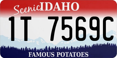 ID license plate 1T7569C