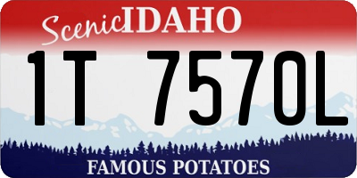 ID license plate 1T7570L