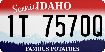 ID license plate 1T7570Q