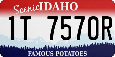 ID license plate 1T7570R