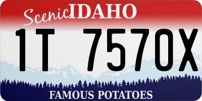 ID license plate 1T7570X