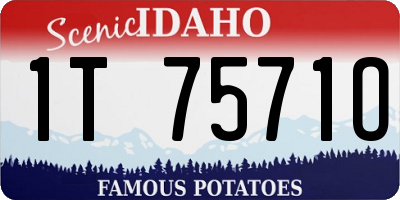 ID license plate 1T7571O