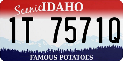 ID license plate 1T7571Q