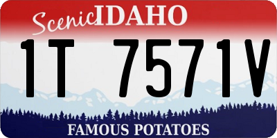 ID license plate 1T7571V