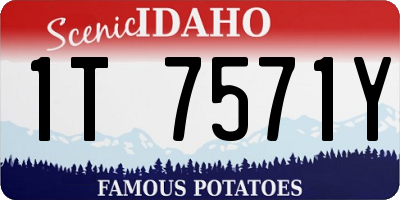 ID license plate 1T7571Y