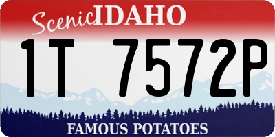 ID license plate 1T7572P