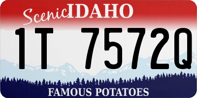 ID license plate 1T7572Q