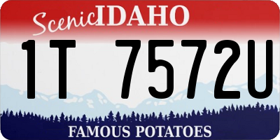 ID license plate 1T7572U