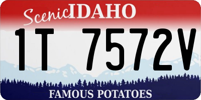 ID license plate 1T7572V