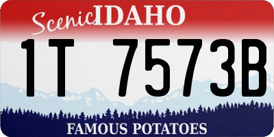 ID license plate 1T7573B