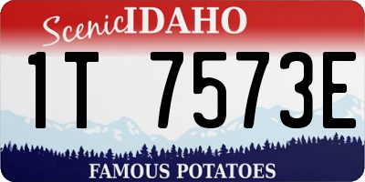 ID license plate 1T7573E