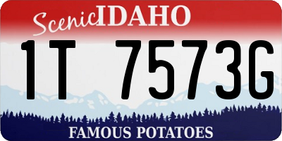 ID license plate 1T7573G