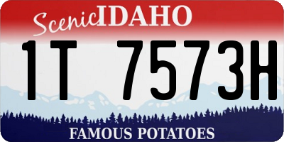 ID license plate 1T7573H