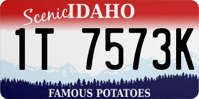 ID license plate 1T7573K