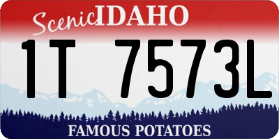 ID license plate 1T7573L